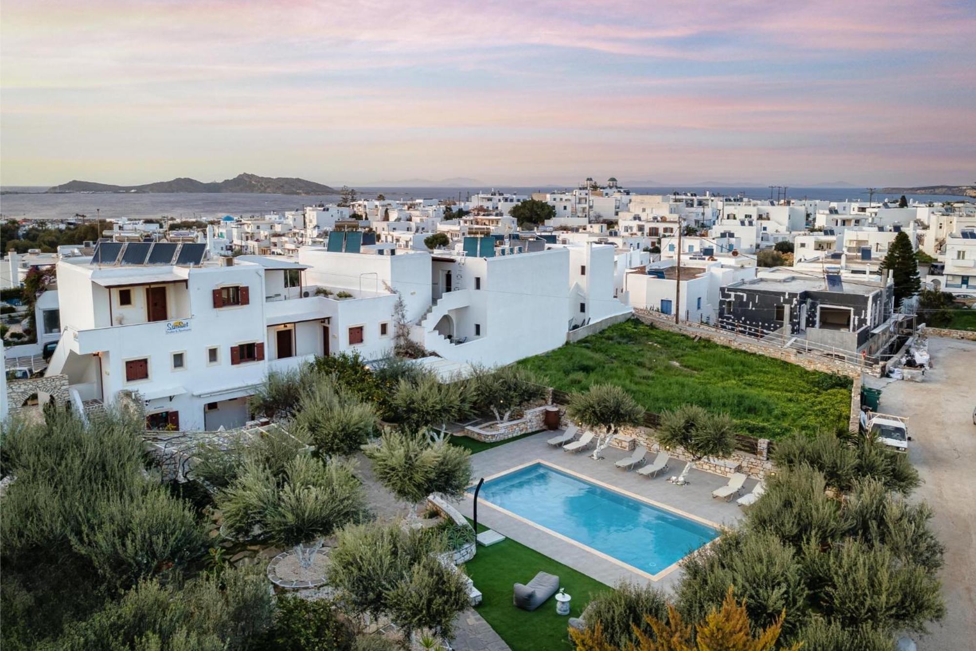 Sunset Paros Naousa Buitenkant foto
