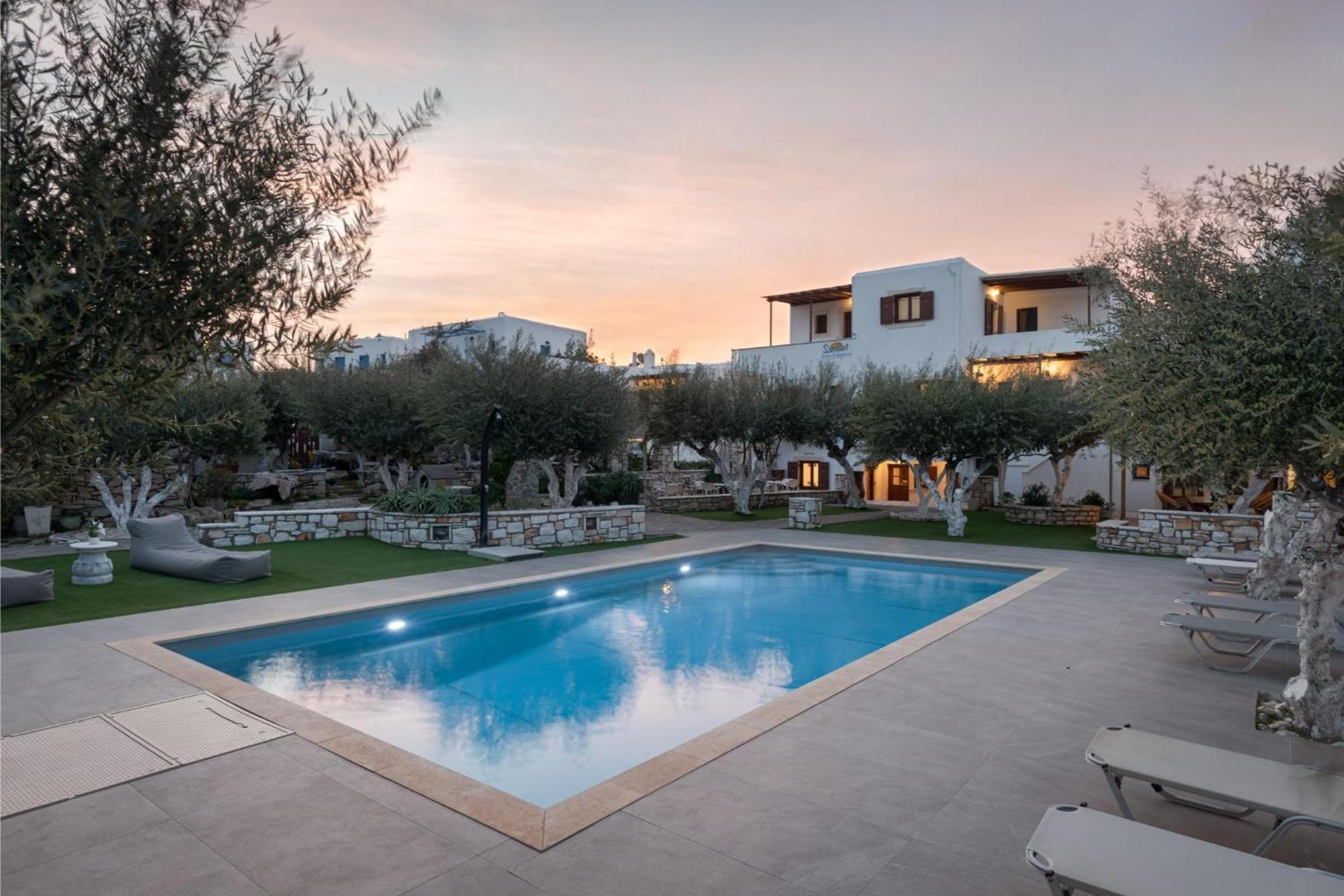 Sunset Paros Naousa Buitenkant foto